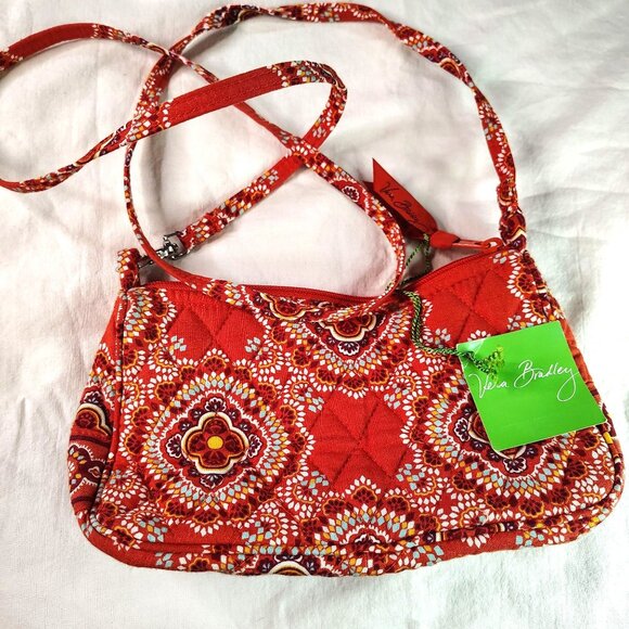 Vera Bradley Handbags - Vera Bradley Amy Paprika Small Crossbody Tag Country Gathering Unused Vintage